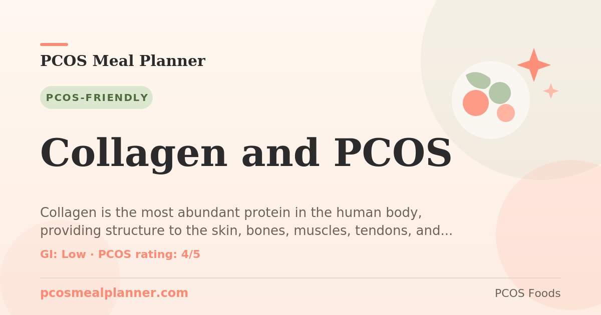Can I eat Collagen and PCOS with PCOS? Yes, PCOS-friendly