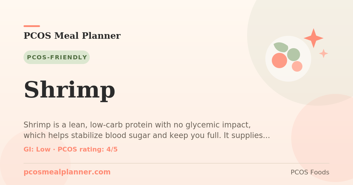 Can I eat Shrimp with PCOS? Yes, PCOS-friendly