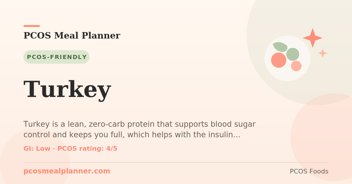 Can I eat Turkey with PCOS? Yes, PCOS-friendly