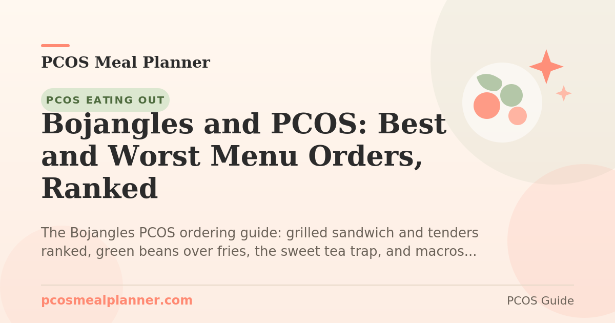 Bojangles and PCOS: Best and Worst Menu Orders, Ranked - PCOS Meal Planner Guide