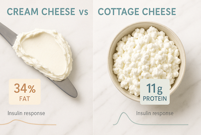 Cream Cheese vs Cottage Cheese for PCOS: Complete Evidence-Based Guide