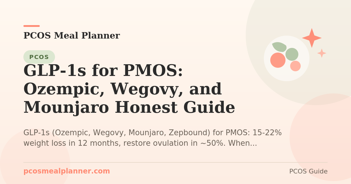 GLP-1s for PMOS: Ozempic, Wegovy, and Mounjaro Honest Guide - PCOS Meal Planner Guide