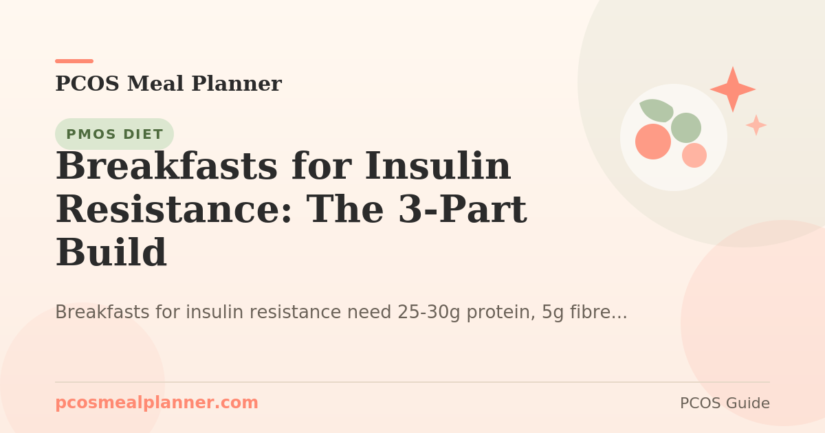 Breakfasts for Insulin Resistance: The 3-Part Build - PCOS Meal Planner Guide