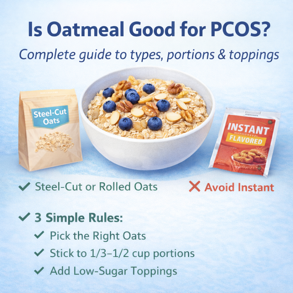 Is Oatmeal Good for PCOS? Types, Portions & Toppings - PCOS Meal Planner Guide