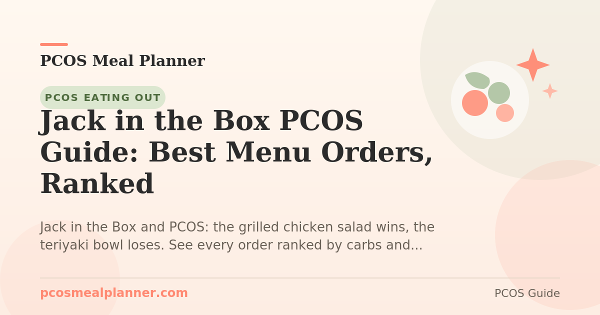 Jack in the Box PCOS Guide: Best Menu Orders, Ranked - PCOS Meal Planner Guide