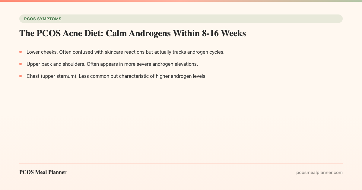 The PCOS Acne Diet: Calm Androgens Within 8-16 Weeks - PCOS Meal Planner Guide