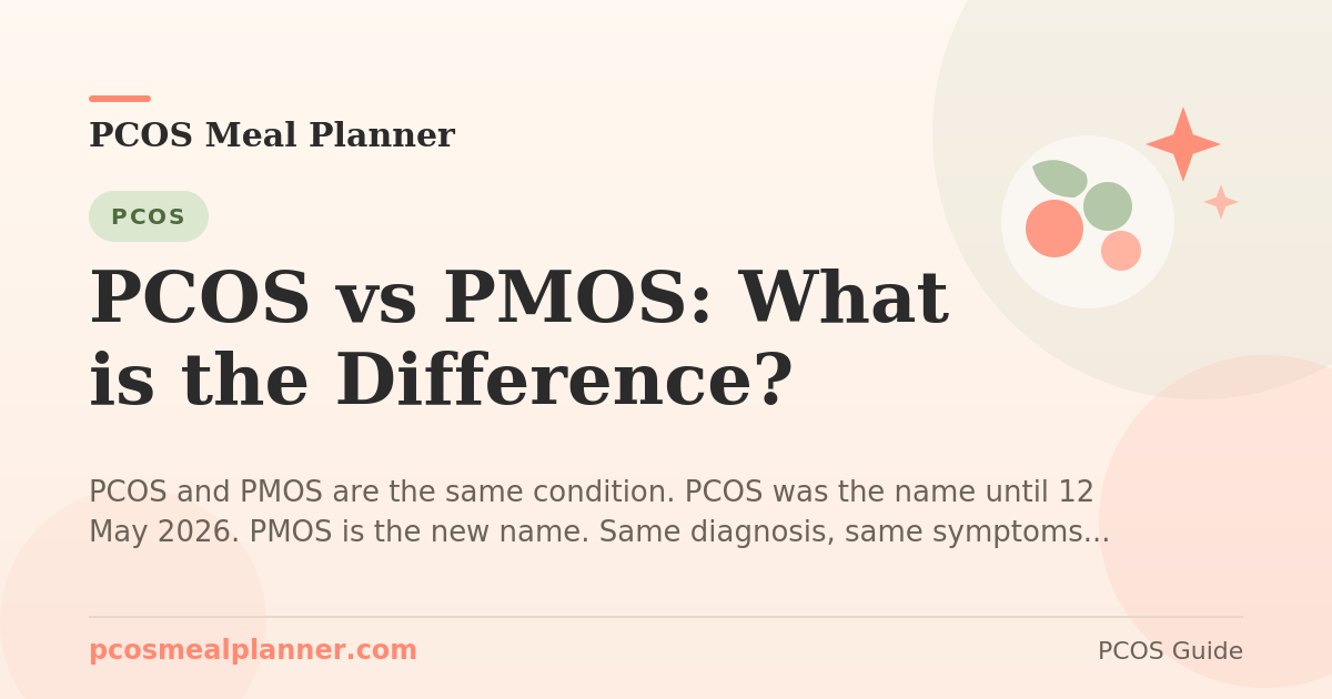 PCOS vs PMOS: What is the Difference? - PCOS Meal Planner Guide