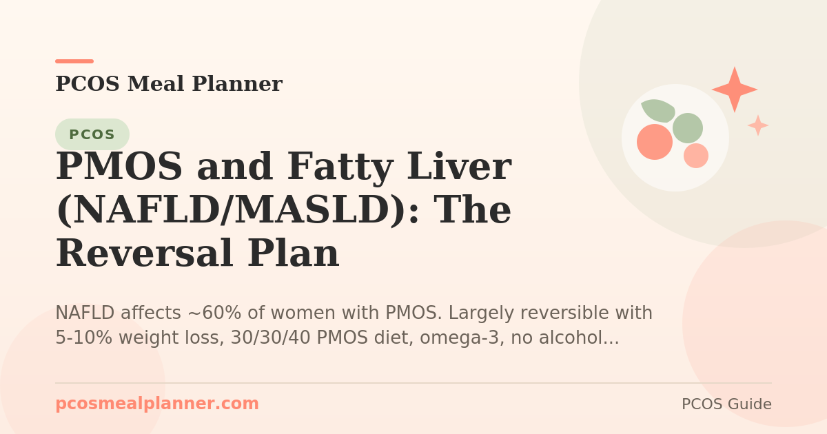 PMOS and Fatty Liver (NAFLD/MASLD): The Reversal Plan - PCOS Meal Planner Guide
