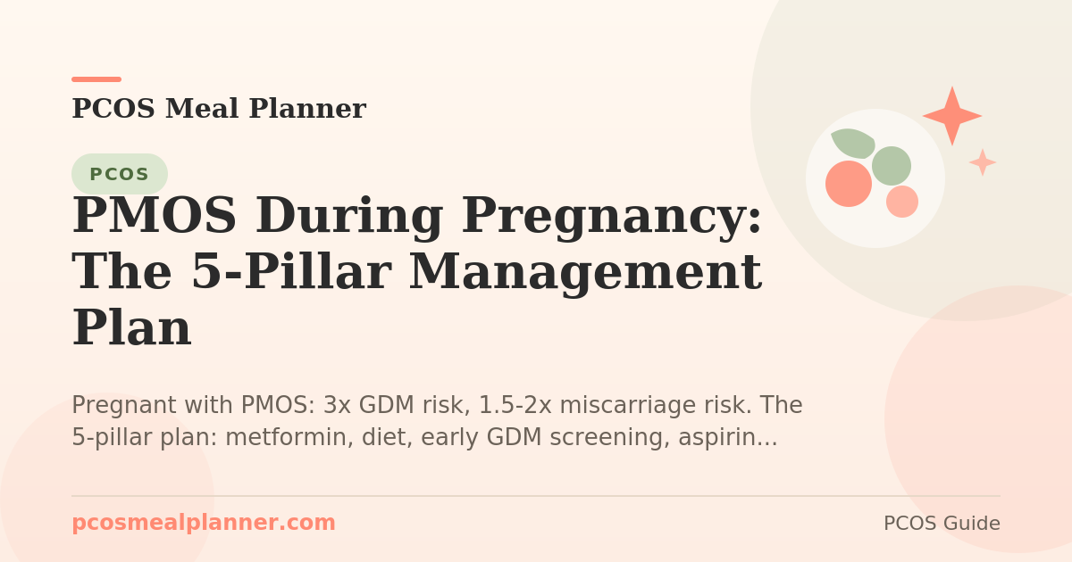 PMOS During Pregnancy: The 5-Pillar Management Plan - PCOS Meal Planner Guide
