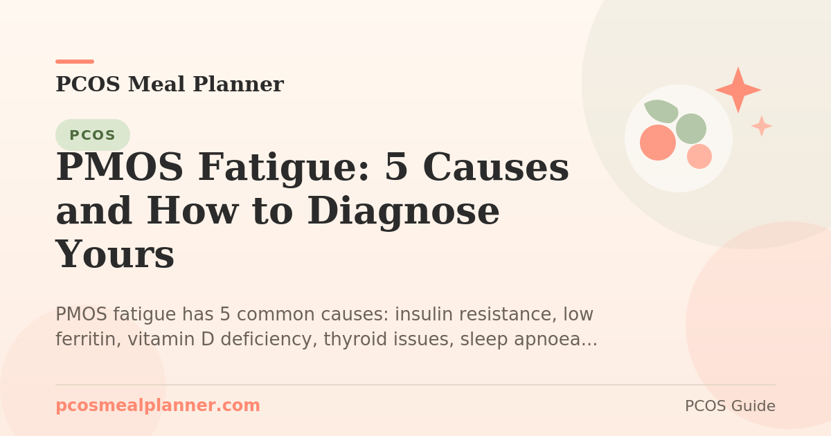 PMOS Fatigue: 5 Causes and How to Diagnose Yours - PCOS Meal Planner Guide