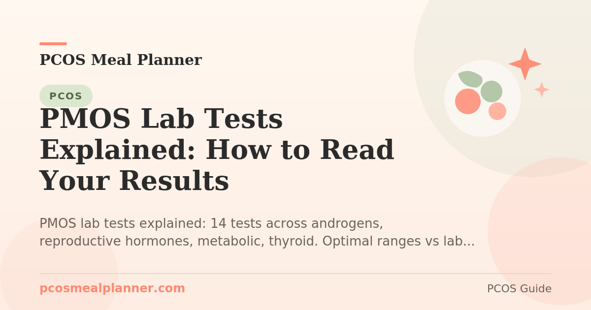 PMOS Lab Tests Explained: How to Read Your Results - PCOS Meal Planner Guide