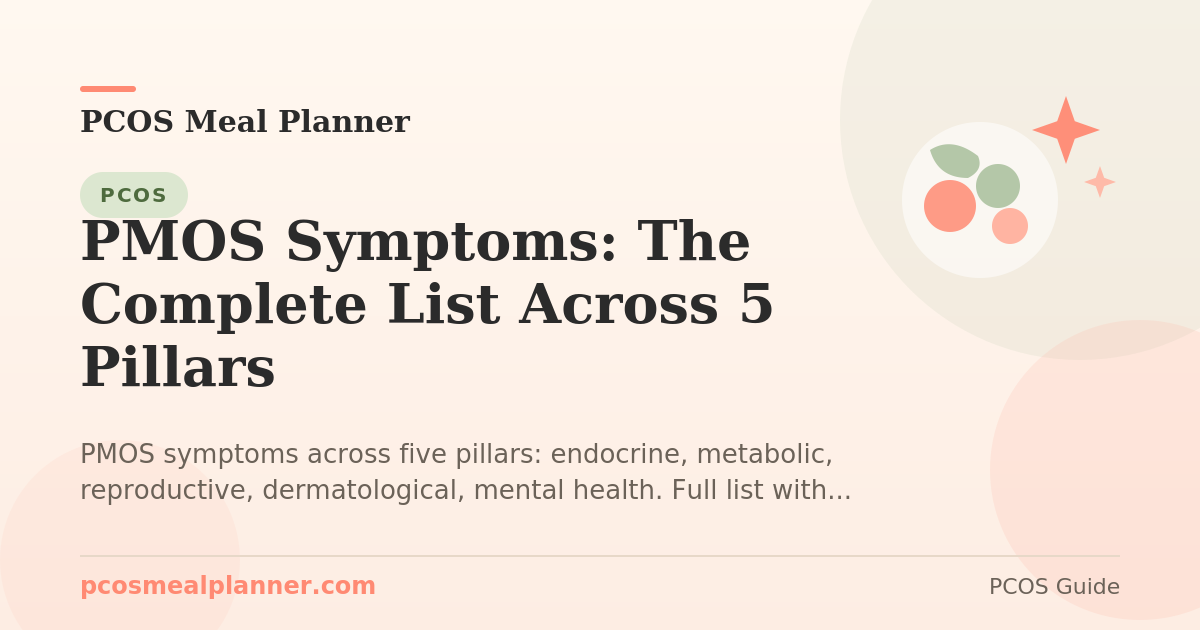 PMOS Symptoms: The Complete List Across 5 Pillars - PCOS Meal Planner Guide