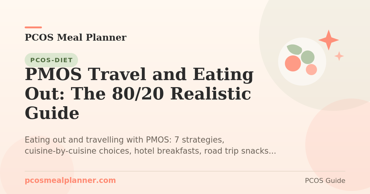 PMOS Travel and Eating Out: The 80/20 Realistic Guide - PCOS Meal Planner Guide