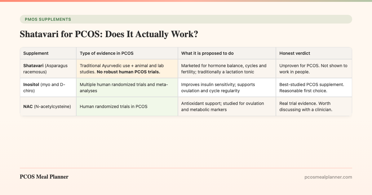 Shatavari for PCOS: Does It Actually Work? - PCOS Meal Planner Guide