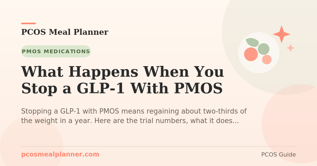 What Happens When You Stop a GLP-1 With PMOS - PCOS Meal Planner Guide