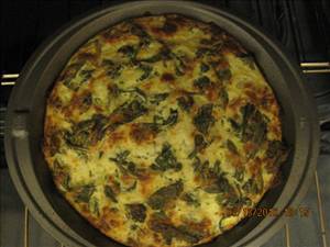 Crustless Spinach Pie