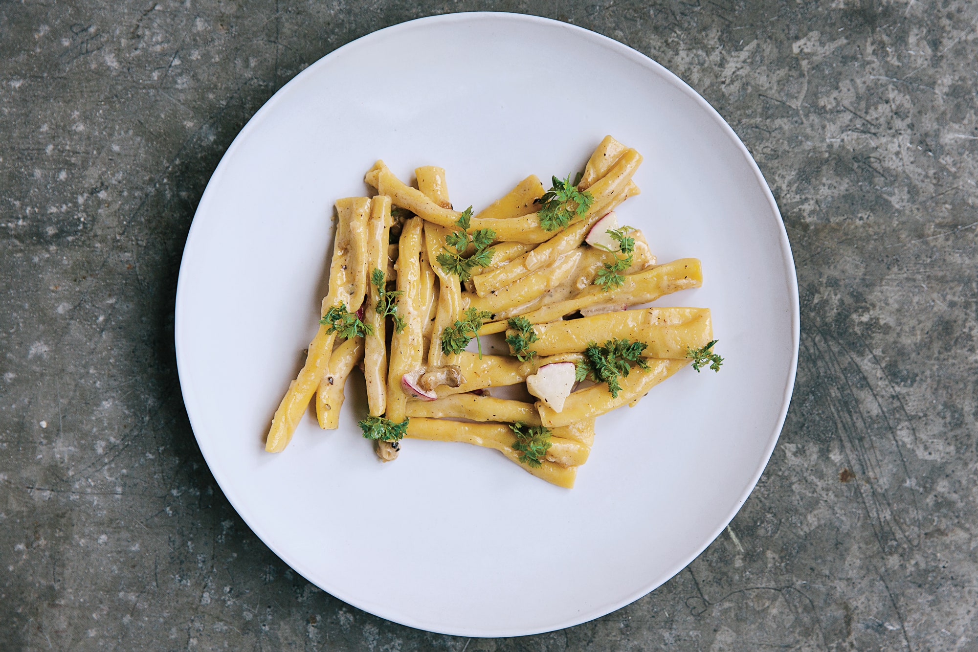 Strozzapreti Carbonara With Radishes Reviews