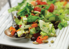 Chopped Salad with Cilantro Lime Dressing