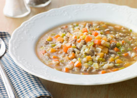Toasted Barley and Pepper Soup