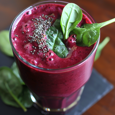 Anemia and PCOS Recipe - Spinach and Beet Smoothie