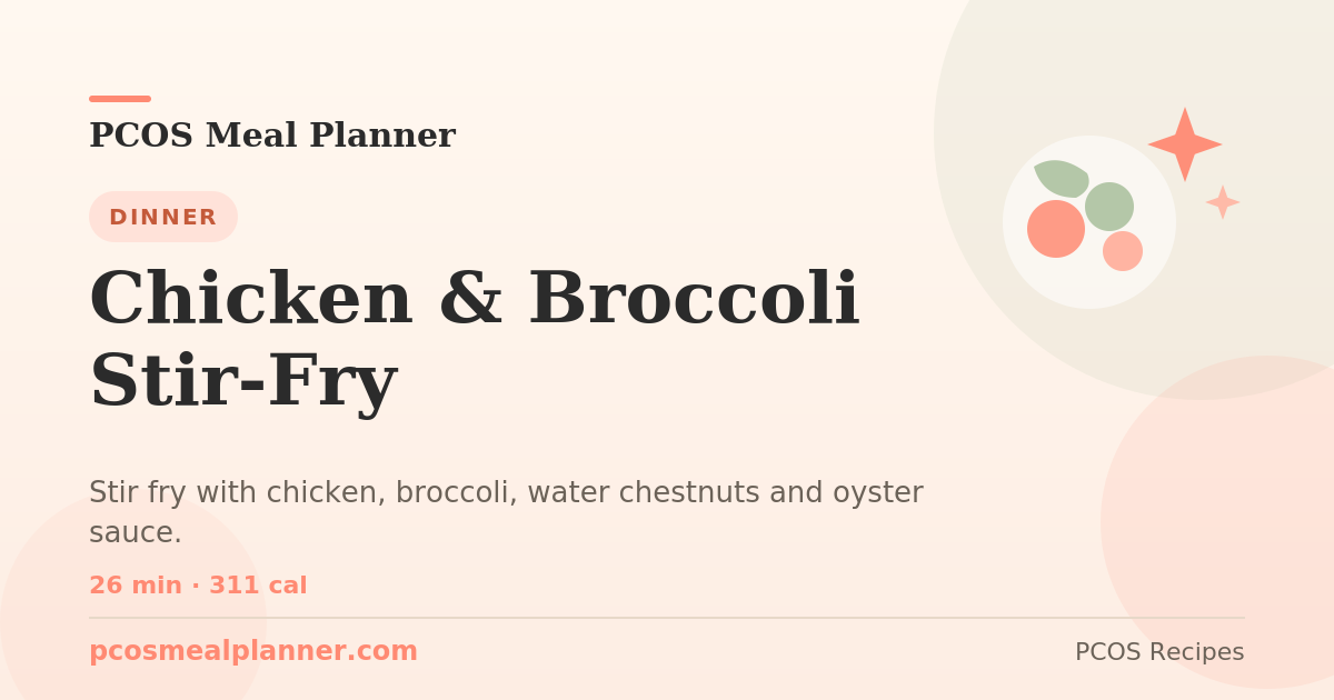Chicken &amp; Broccoli Stir-Fry | PCOS Meal Planner