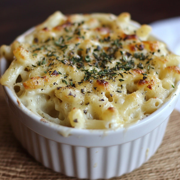 Garlic Herb Mac and Cheese for PCOS