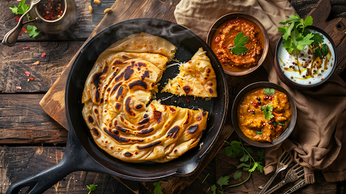 PCOS-Friendly Parotta (Indian Layered Flatbread)