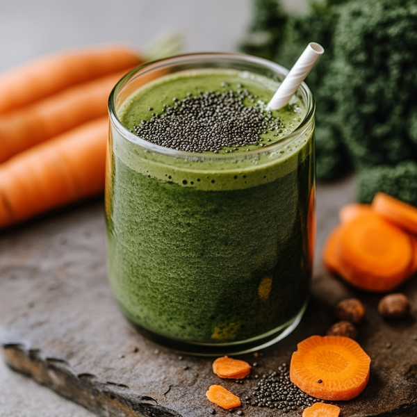 Spirulina Recipes - Spirulina and Carrot Smoothie