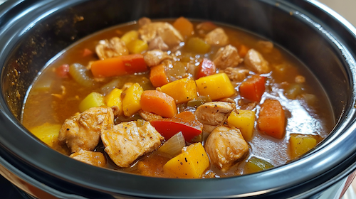 Zinc-Rich Chicken and Vegetable Slow Cooker Stew for PCOS